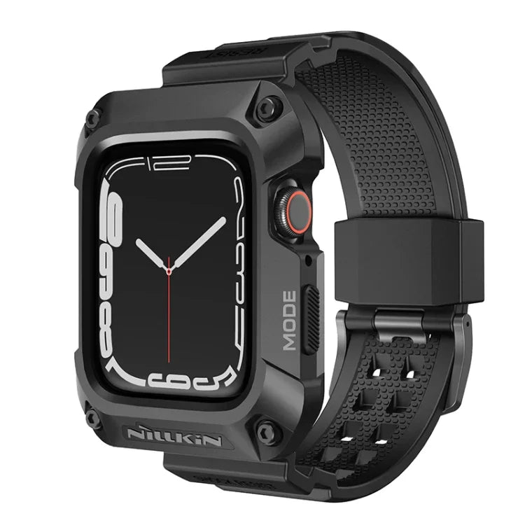 Bracelet de montre NILLKIN Ruidong Series en alliage + TPU intégré, pour Apple Watch Series 8 et 7 45mm