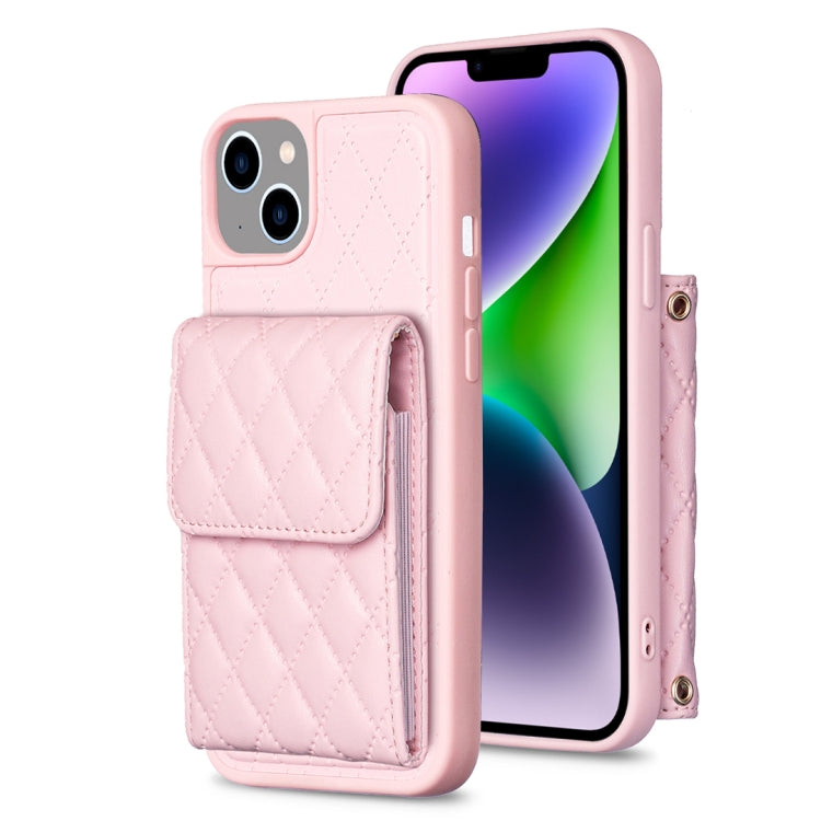 Vertical Wallet Rhombic Leather Phone Case, For iPhone 14, For iPhone 14 Plus, For iPhone 14 Pro, For iPhone 14 Pro Max, For iPhone 13, For iPhone 13 Pro, For iPhone 13 Pro Max, For iPhone 12 / 12 Pro, For iPhone 12 Pro Max
