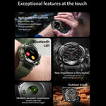 Montre connectée de sport outdoor LC16 de 1,32 pouce, étanche IP68, compatible avec les appels Bluetooth et le suivi de la fréquence cardiaque.