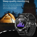 Montre connectée de sport outdoor LC16 de 1,32 pouce, étanche IP68, compatible avec les appels Bluetooth et le suivi de la fréquence cardiaque.