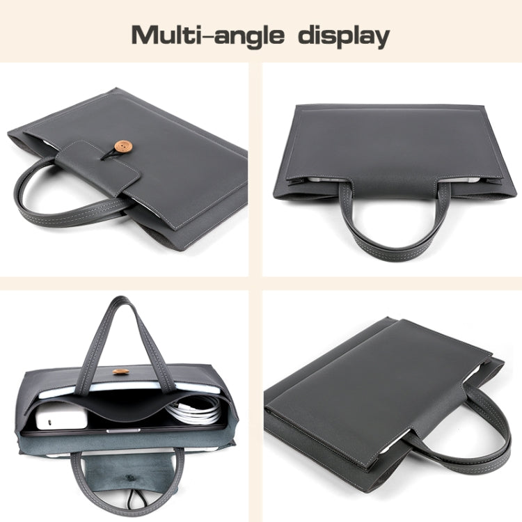 Sac intérieur portable universel pour ordinateur portable avec bouton et fil élastique, 13-14 pouces, 15-16 pouces
