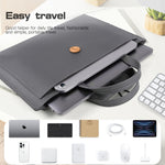 Sac intérieur portable universel pour ordinateur portable avec bouton et fil élastique, 13-14 pouces, 15-16 pouces