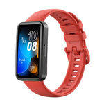16mm Solid Color Silicone Replacement Watch Band, For Huawei Band 8