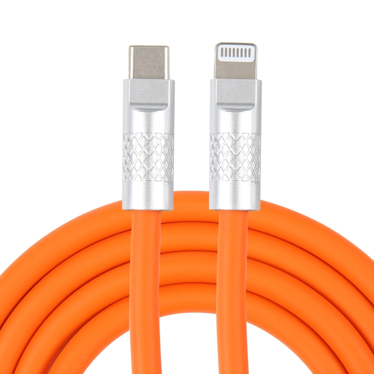 Série Mech câble de charge rapide et transfert de données 120W USB-C / Type-C vers 8 broches avec connecteur métallique en silicone, longueur : 1,2m, 8 broches, 1,2m Type-C vers 8 broches