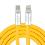Série Mech câble de charge rapide et transfert de données 120W USB-C / Type-C vers 8 broches avec connecteur métallique en silicone, longueur : 1,2m, 8 broches, 1,2m Type-C vers 8 broches