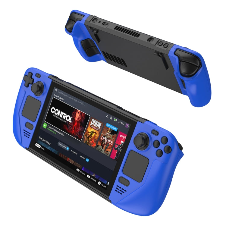 Étui de console de jeu anti-chute contrasté GKK pour Steam Deck, étui GKK (noir), étui GKK (rouge), étui GKK (bleu)