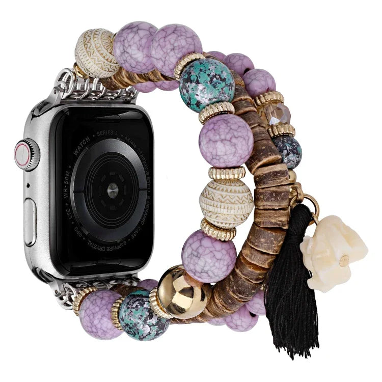 Bracelet de montre éléphant à perles, Pour Apple Watch 2 42 mm, Pour Apple Watch 2 38 mm, Pour Apple Watch 42 mm, Pour Apple Watch 38 mm