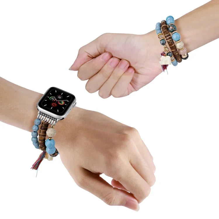 Bracelet de montre éléphant à perles, Pour Apple Watch 2 42 mm, Pour Apple Watch 2 38 mm, Pour Apple Watch 42 mm, Pour Apple Watch 38 mm