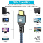 Câble HDMI 2.0 version 4K 60Hz HD, 1 m, 2 m, 3 m, 5 m
