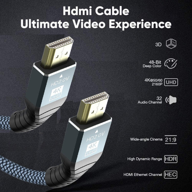 Câble HDMI 2.0 version 4K 60Hz HD, 1 m, 2 m, 3 m, 5 m