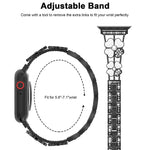 Bracelet de montre diamant Pétale Métal, Pour Apple Watch 3 38mm, Pour Apple Watch 9 45mm, Pour Apple Watch 3 42mm, Pour Apple Watch 2 38mm, Pour Apple Watch 2 42mm, Pour Apple Watch 38mm, Pour Apple Watch 42mm, Pour Apple Watch 9 41mm