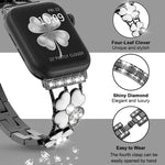 Bracelet de montre diamant Pétale Métal, Pour Apple Watch 3 38mm, Pour Apple Watch 9 45mm, Pour Apple Watch 3 42mm, Pour Apple Watch 2 38mm, Pour Apple Watch 2 42mm, Pour Apple Watch 38mm, Pour Apple Watch 42mm, Pour Apple Watch 9 41mm