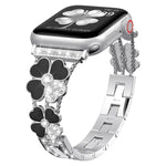 Bracelet de montre diamant Pétale Métal, Pour Apple Watch 3 38mm, Pour Apple Watch 9 45mm, Pour Apple Watch 3 42mm, Pour Apple Watch 2 38mm, Pour Apple Watch 2 42mm, Pour Apple Watch 38mm, Pour Apple Watch 42mm, Pour Apple Watch 9 41mm
