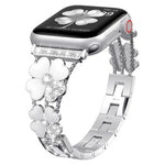Bracelet de montre diamant Pétale Métal, Pour Apple Watch 3 38mm, Pour Apple Watch 9 45mm, Pour Apple Watch 3 42mm, Pour Apple Watch 2 38mm, Pour Apple Watch 2 42mm, Pour Apple Watch 38mm, Pour Apple Watch 42mm, Pour Apple Watch 9 41mm
