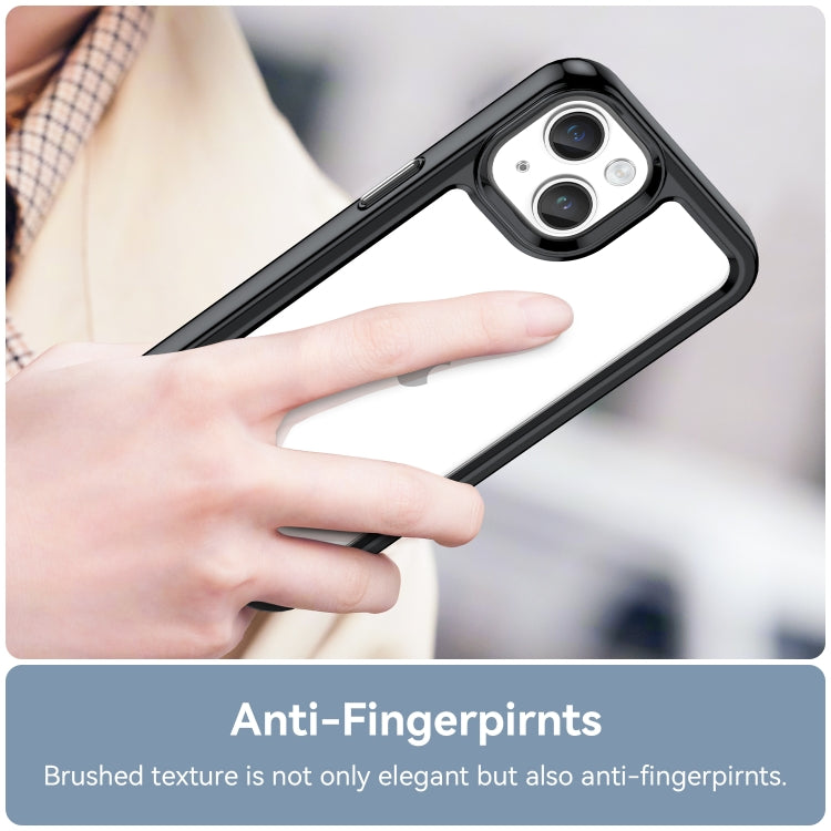 Coque de téléphone en acrylique + TPU série colorée, pour iPhone 15