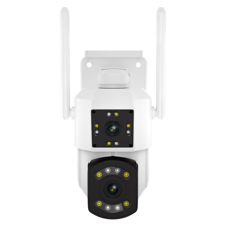 ESCAM PT210 2x3MP Caméra WiFi double objectif double écran supporte la voix bidirectionnelle, la détection de mouvement et le stockage cloud, PT210