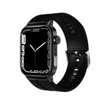 Montre connectée GT22 avec écran TFT de 1,85 pouce, bracelet en silicone, compatible avec les appels Bluetooth, mesure de l'oxygène sanguin, de la température corporelle, des arythmies et de la fréquence cardiaque.