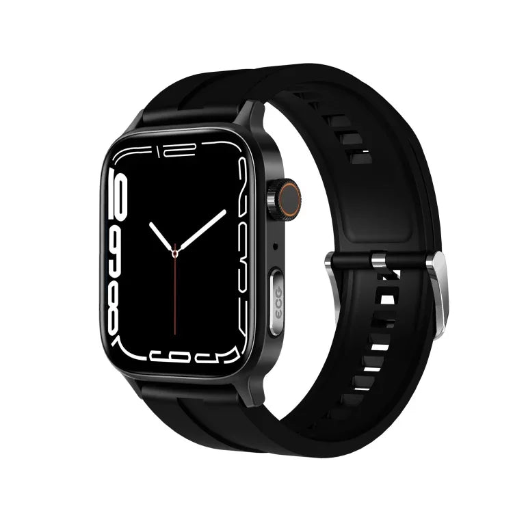 Montre connectée GT22 avec écran TFT de 1,85 pouce, bracelet en silicone, compatible avec les appels Bluetooth, mesure de l'oxygène sanguin, de la température corporelle, des arythmies et de la fréquence cardiaque.