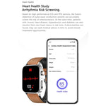 Montre connectée GT22 avec écran TFT de 1,85 pouce, bracelet en silicone, compatible avec les appels Bluetooth, mesure de l'oxygène sanguin, de la température corporelle, des arythmies et de la fréquence cardiaque.