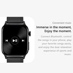 Montre connectée GT22 avec écran TFT de 1,85 pouce, bracelet en silicone, compatible avec les appels Bluetooth, mesure de l'oxygène sanguin, de la température corporelle, des arythmies et de la fréquence cardiaque.