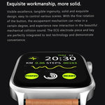 Montre connectée GT22 avec écran TFT de 1,85 pouce, bracelet en silicone, compatible avec les appels Bluetooth, mesure de l'oxygène sanguin, de la température corporelle, des arythmies et de la fréquence cardiaque.