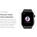 Montre connectée GT22 avec écran TFT de 1,85 pouce, bracelet en silicone, compatible avec les appels Bluetooth, mesure de l'oxygène sanguin, de la température corporelle, des arythmies et de la fréquence cardiaque.
