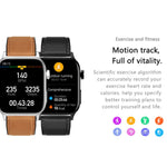 Montre connectée GT22 avec écran TFT de 1,85 pouce, bracelet en silicone, compatible avec les appels Bluetooth, mesure de l'oxygène sanguin, de la température corporelle, des arythmies et de la fréquence cardiaque.