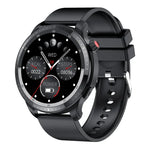 T52 Montre intelligente étanche IP67 à écran 1,39 pouce, bracelet en silicone, supporte appel Bluetooth / oxygène sanguin / surveillance de la température corporelle, bracelet en silicone (bleu), bracelet en silicone (noir), bracelet en cuir (rouge)