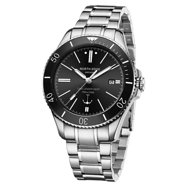 Montre mécanique étanche 100m pour homme NORTH EDGE ANCHOR, ANCHOR
