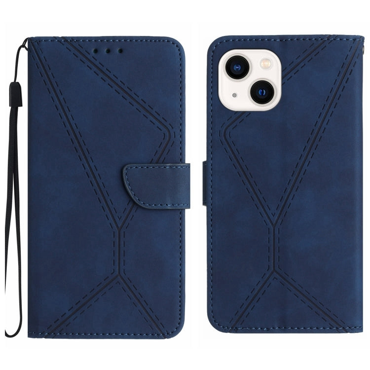 Stitching Embossed Leather Phone Case, For iPhone 11, For iPhone 11 Pro, For iPhone 11 Pro Max, For iPhone 14 Plus