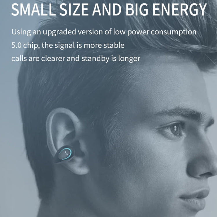 Écouteurs Bluetooth stéréo sans fil YX08 ultra-légers à crochets d'oreille, V5.0, binauraux, doubles
