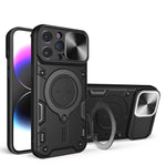Coque de téléphone à texture CD avec support magnétique coulissant Camshield, pour iPhone 14 Pro Max, iPhone 13 Pro Max, iPhone 13 Pro, iPhone 13, iPhone 12, iPhone 12 Pro Max, iPhone 12 Pro, iPhone 11 Pro Max