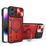 Coque de téléphone à texture CD avec support magnétique coulissant Camshield, pour iPhone 14 Pro Max, iPhone 13 Pro Max, iPhone 13 Pro, iPhone 13, iPhone 12, iPhone 12 Pro Max, iPhone 12 Pro, iPhone 11 Pro Max