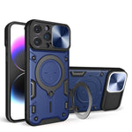 Coque de téléphone à texture CD avec support magnétique coulissant Camshield, pour iPhone 14 Pro Max, iPhone 13 Pro Max, iPhone 13 Pro, iPhone 13, iPhone 12, iPhone 12 Pro Max, iPhone 12 Pro, iPhone 11 Pro Max