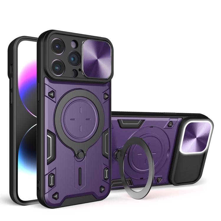 Coque de téléphone à texture CD avec support magnétique coulissant Camshield, pour iPhone 14 Pro Max, iPhone 13 Pro Max, iPhone 13 Pro, iPhone 13, iPhone 12, iPhone 12 Pro Max, iPhone 12 Pro, iPhone 11 Pro Max