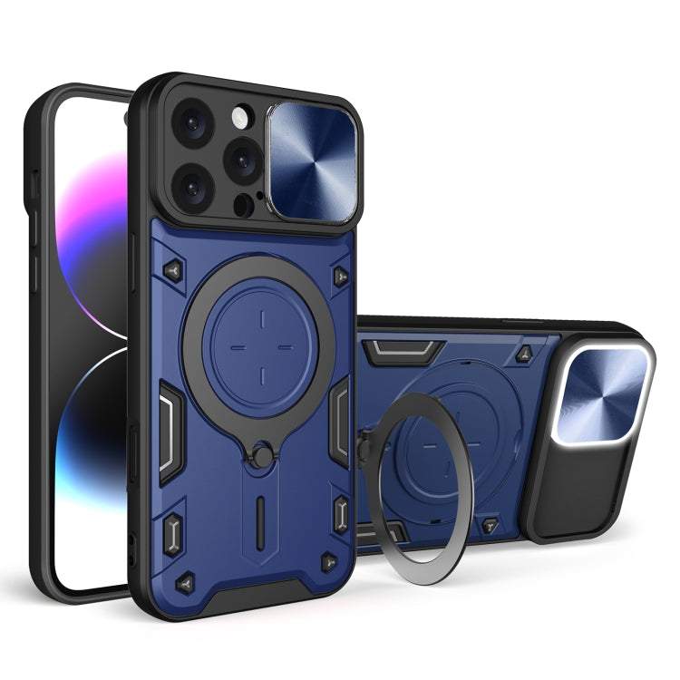 Coque de téléphone avec support magnétique coulissant à texture CD, pour iPhone 17e / 16e, pour iPhone 17 Pro Max, pour iPhone 17 Pro, pour iPhone 17, pour iPhone Air, pour iPhone 16 Pro Max, pour iPhone 16 Pro, pour iPhone 16 Plus