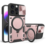 Coque de téléphone avec support magnétique coulissant à texture CD, pour iPhone 17e / 16e, pour iPhone 17 Pro Max, pour iPhone 17 Pro, pour iPhone 17, pour iPhone Air, pour iPhone 16 Pro Max, pour iPhone 16 Pro, pour iPhone 16 Plus