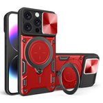 Coque de téléphone avec support magnétique coulissant à texture CD, pour iPhone 17e / 16e, pour iPhone 17 Pro Max, pour iPhone 17 Pro, pour iPhone 17, pour iPhone Air, pour iPhone 16 Pro Max, pour iPhone 16 Pro, pour iPhone 16 Plus