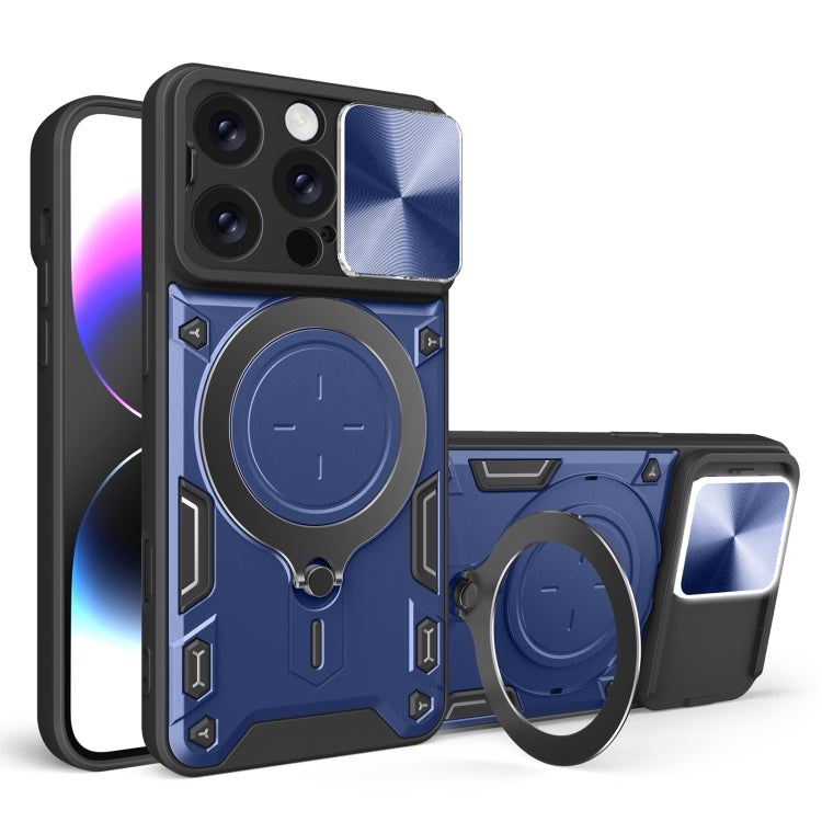 Coque de téléphone avec support magnétique coulissant à texture CD, pour iPhone 17e / 16e, pour iPhone 17 Pro Max, pour iPhone 17 Pro, pour iPhone 17, pour iPhone Air, pour iPhone 16 Pro Max, pour iPhone 16 Pro, pour iPhone 16 Plus