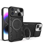 Coque de téléphone avec support magnétique coulissant à texture CD, pour iPhone 17e / 16e, pour iPhone 17 Pro Max, pour iPhone 17 Pro, pour iPhone 17, pour iPhone Air, pour iPhone 16 Pro Max, pour iPhone 16 Pro, pour iPhone 16 Plus