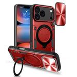 Coque de téléphone avec support magnétique coulissant à texture CD, pour iPhone 17e / 16e, pour iPhone 17 Pro Max, pour iPhone 17 Pro, pour iPhone 17, pour iPhone Air, pour iPhone 16 Pro Max, pour iPhone 16 Pro, pour iPhone 16 Plus