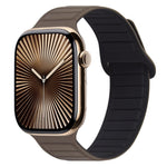 Bracelet de montre en silicone magnétique avec boucle, Pour Apple Watch Series 10 46mm, Pour Apple Watch Series 10 42mm, Pour Apple Watch SE 2023 44mm