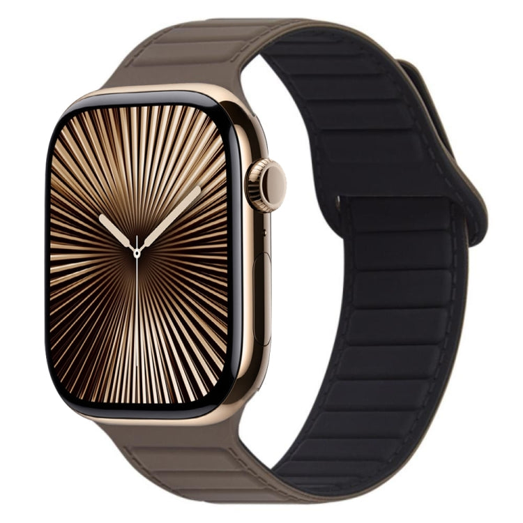 Bracelet de montre en silicone magnétique avec boucle, Pour Apple Watch Series 10 46mm, Pour Apple Watch Series 10 42mm, Pour Apple Watch SE 2023 44mm