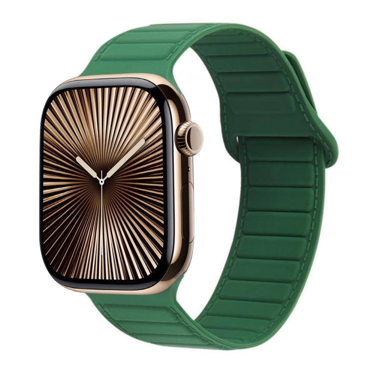 Bracelet de montre en silicone magnétique avec boucle, Pour Apple Watch Series 10 46mm, Pour Apple Watch Series 10 42mm, Pour Apple Watch SE 2023 44mm