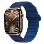 Bracelet de montre en silicone magnétique avec boucle, Pour Apple Watch Series 10 46mm, Pour Apple Watch Series 10 42mm, Pour Apple Watch SE 2023 44mm