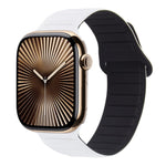 Bracelet de montre en silicone magnétique avec boucle, Pour Apple Watch Series 10 46mm, Pour Apple Watch Series 10 42mm, Pour Apple Watch SE 2023 44mm