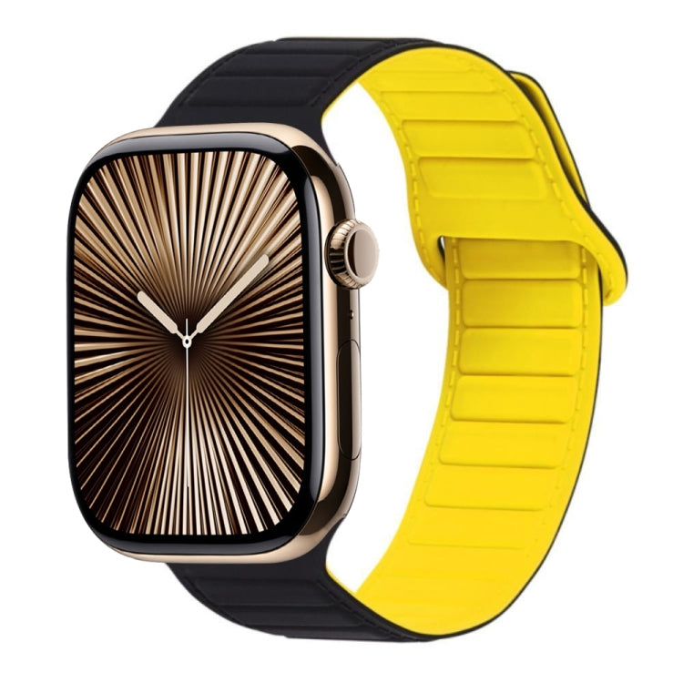 Bracelet de montre en silicone magnétique avec boucle, Pour Apple Watch Series 10 46mm, Pour Apple Watch Series 10 42mm, Pour Apple Watch SE 2023 44mm