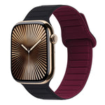 Bracelet de montre en silicone magnétique avec boucle, Pour Apple Watch Series 10 46mm, Pour Apple Watch Series 10 42mm, Pour Apple Watch SE 2023 44mm