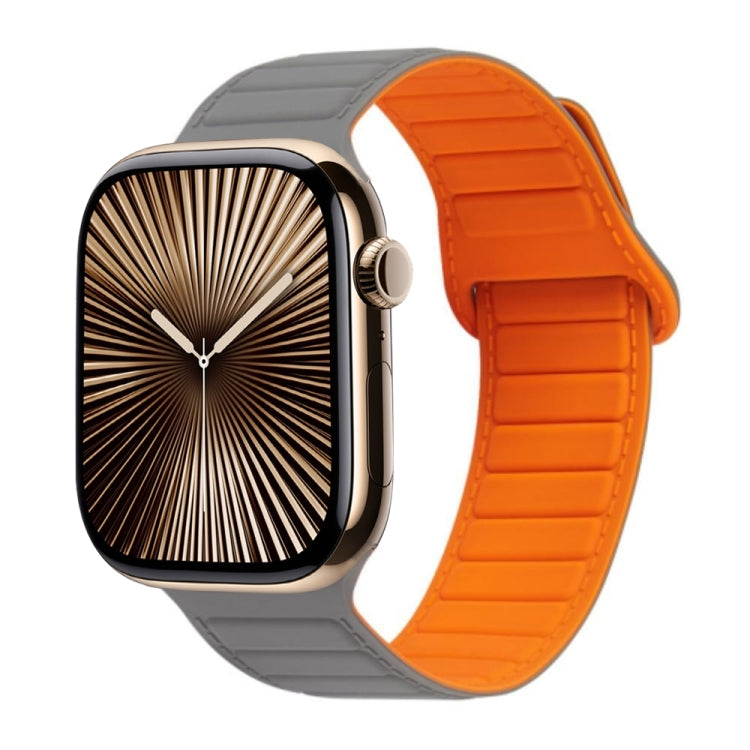 Bracelet de montre en silicone magnétique avec boucle, Pour Apple Watch Series 10 46mm, Pour Apple Watch Series 10 42mm, Pour Apple Watch SE 2023 44mm