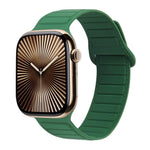 Bracelet de montre en silicone magnétique avec boucle, Pour Apple Watch Series 10 46mm, Pour Apple Watch Series 10 42mm, Pour Apple Watch SE 2023 44mm